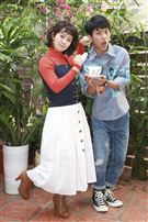 老姑婆的古董老菜單演員李冠毅、嚴正嵐。（圖／記者林士傑攝影）