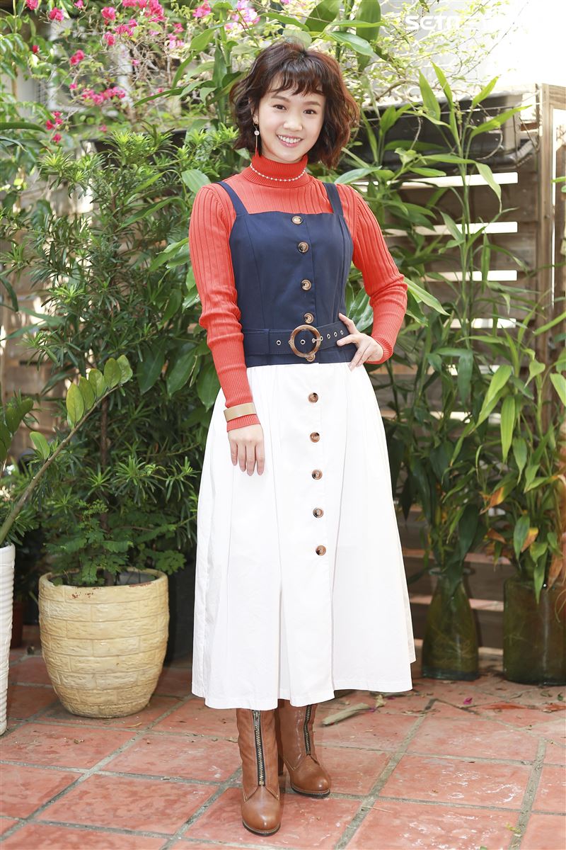 老姑婆的古董老菜單演員嚴正嵐。（圖／記者林士傑攝影）