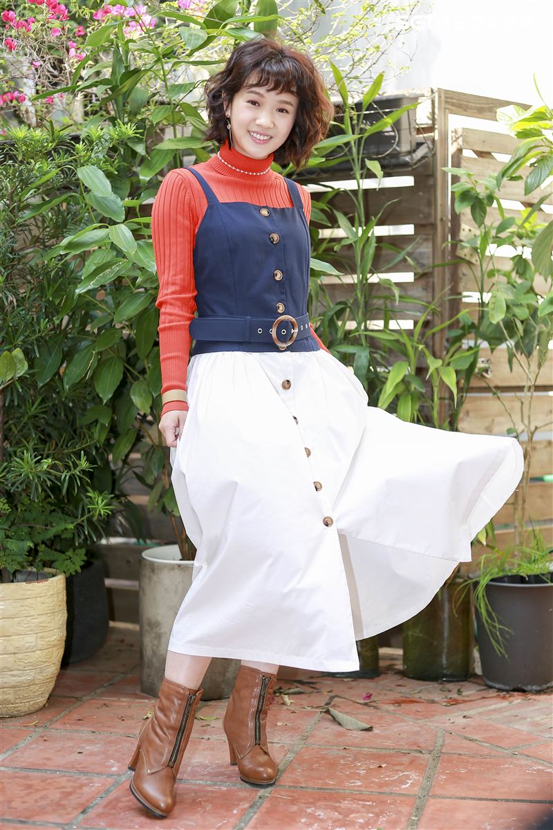 老姑婆的古董老菜單演員嚴正嵐。（圖／記者林士傑攝影）