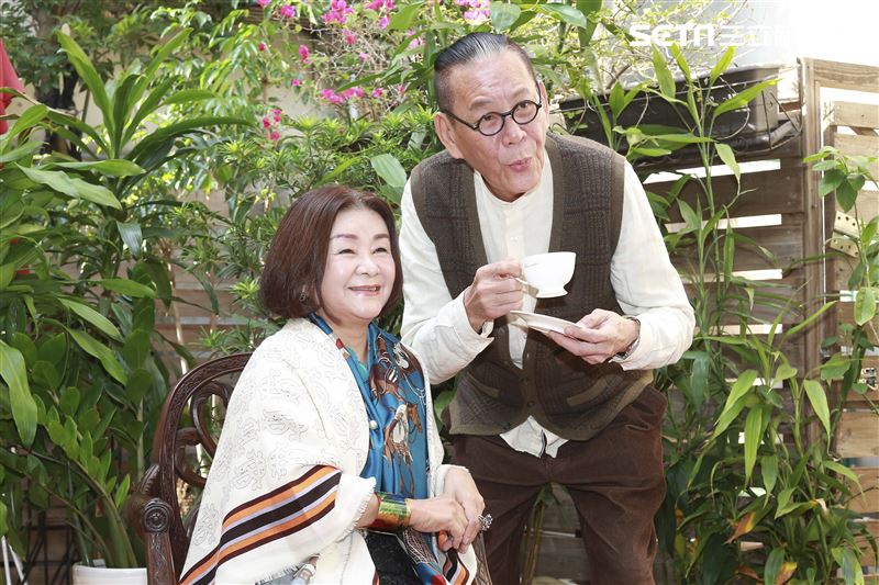 老姑婆的古董老菜單演員吳秀珠、龍劭華。（圖／記者林士傑攝影）