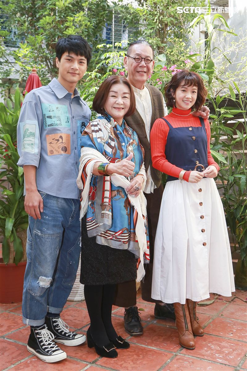 老姑婆的古董老菜單演員吳秀珠、龍劭華、李冠毅、嚴正嵐。（圖／記者林士傑攝影）