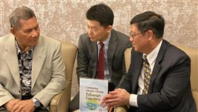  聯合國氣候會議,環保署長,各國官員,互動多,外交(圖/國合會提供)中央社