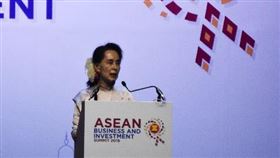 緬甸,翁山蘇姬,洛興雅困境,不吭聲,遭砲轟(圖/中央社)