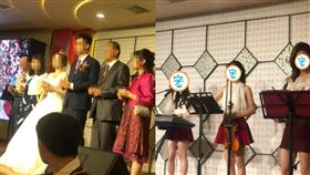 婚宴,新人,樂團,表演,顏值,美腿,失焦　圖／翻攝爆廢公社二館