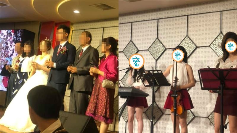 新人辦婚宴！女樂團顏值爆　賓客失焦