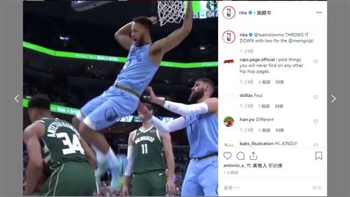 ▲安德森（Kyle Anderson）顏扣『字母哥』安戴托昆波（Giannis Antetokounmpo）。（圖／翻攝自NBA IG）