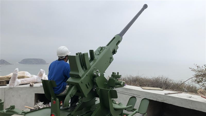 北竿太狂！40高射砲複製版重現戰地