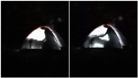 夜遊風景區！他見大自然「推車奇景」羞翻　網笑：記得關燈（圖／翻攝自臉書）