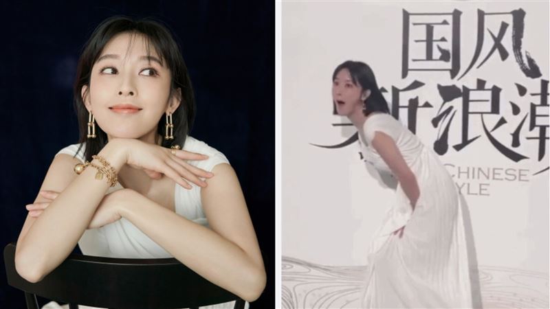 王陽明舊愛險走光！尿急動作…網瘋傳