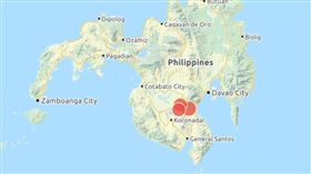 菲律賓15日發生規模6.8強震（圖／翻攝自中央氣象局）