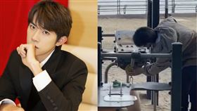 助理多次偷拍易烊千璽，意外展現不同面貌。（圖／翻攝自易烊千璽工作室微博）