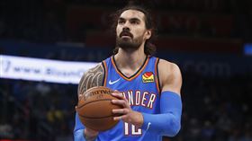 ▲『水行俠』亞當斯（Steven Adams）罰進致勝罰球。（圖／美聯社／達志影像）
