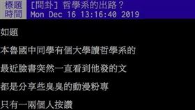 念哲學系能幹嘛？畢業生曝現況怨嘆…