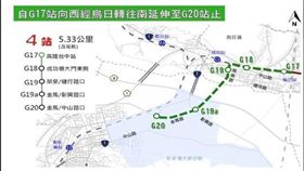 台中捷運烏日文心北屯延伸線審查退件（圖／交通部）