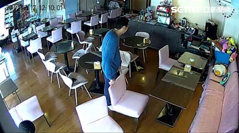 畫面曝光！驅魔男兩眼無神狂砸女僕店