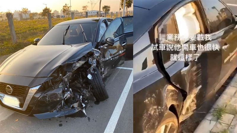 「我開很快」飆仔業務撞毀百萬名車