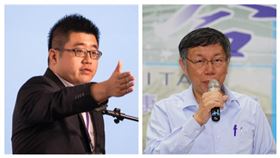 蔡英文總統競選辦公室文宣群組副執行長林鶴明，台北市長柯文哲。（組合圖／資料照）