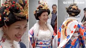 王斯儀盛裝打扮成唐代女皇「武則天」到場抽籤