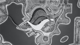 余信賢,紐約攝影藝術展,銀獎,空拍,故宮南院(圖/余信賢提供)中央社