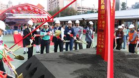 台中市,東陽國小,大樓重建,蔡其昌,安全環境(圖/中央社)