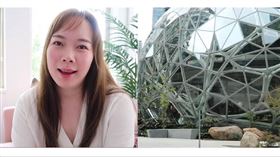  亞馬遜（Amazon）女性軟體工程師分享工作經驗。（圖／翻攝自Lucia的美國工作雜記YouTube）