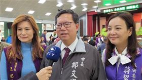 桃園市,校園,愛心傘,反送中,延遲抵台(圖/桃園市政府提供)/中央社