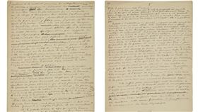 勾勒現代奧運會基礎的奧林匹克宣言手稿，18日以880萬美元（約台幣2.6億元）落槌，刷新世界紀錄。（圖取自蘇富比官方網頁sothebys.com）
