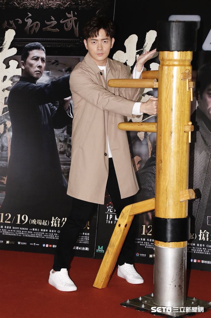 宥勝攜兒子剴剴出席電影《葉問4：完結篇》詠春精神傳承活動。（圖／記者林聖凱攝影）