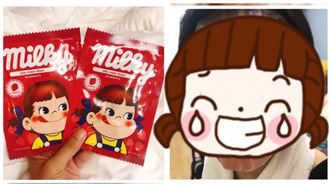 不二家面膜！萌妹興奮敷上…全網嚇歪