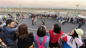 桃園,桃機觀景台,航空保安,封閉,清潔養護(圖/中央社)