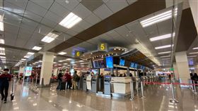 松山機場 遠航空景(記者：馮珮汶拍攝)