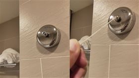 飯店,浴室,裝置,用途,曬衣繩 圖／翻攝爆廢公社