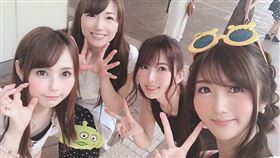 波多野結衣,大槻響,加藤綾野,埋佳苗琉花,閨密,旅遊,八卦,溫泉,迪士尼,AV,女優　圖／翻攝自推特