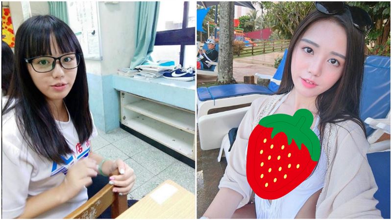 隱乳妹遭挖學生舊照！羞曝制服穿不下