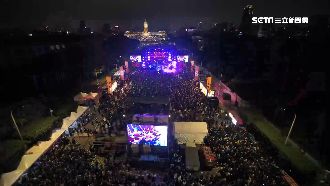 獨家空拍！林昶佐造勢5萬人擠爆凱道