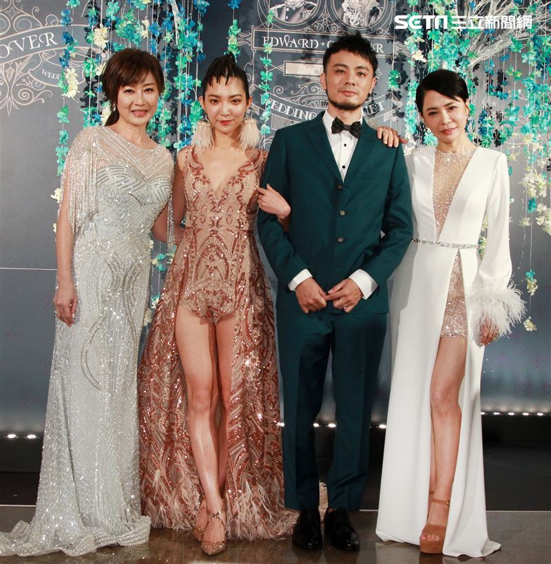 柴智屏愛女高雋雅和女婿陳子豪母親（Edward）。（記者邱榮吉/攝影）