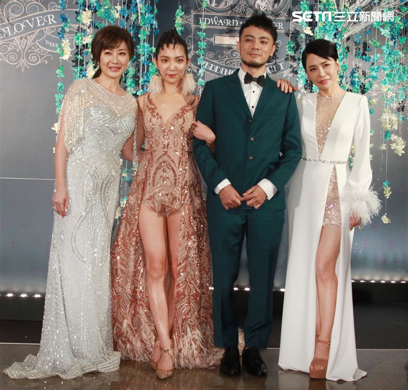 柴智屏愛女高雋雅和女婿陳子豪母親（Edward）。（記者邱榮吉/攝影）