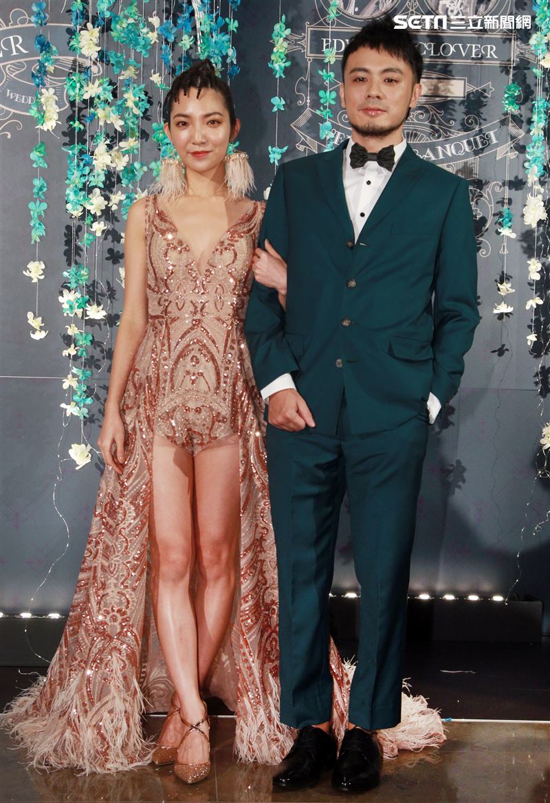 柴智屏開心嫁女，愛女高雋雅和女婿陳子豪（Edward）補辦婚宴，。（記者邱榮吉/攝影）