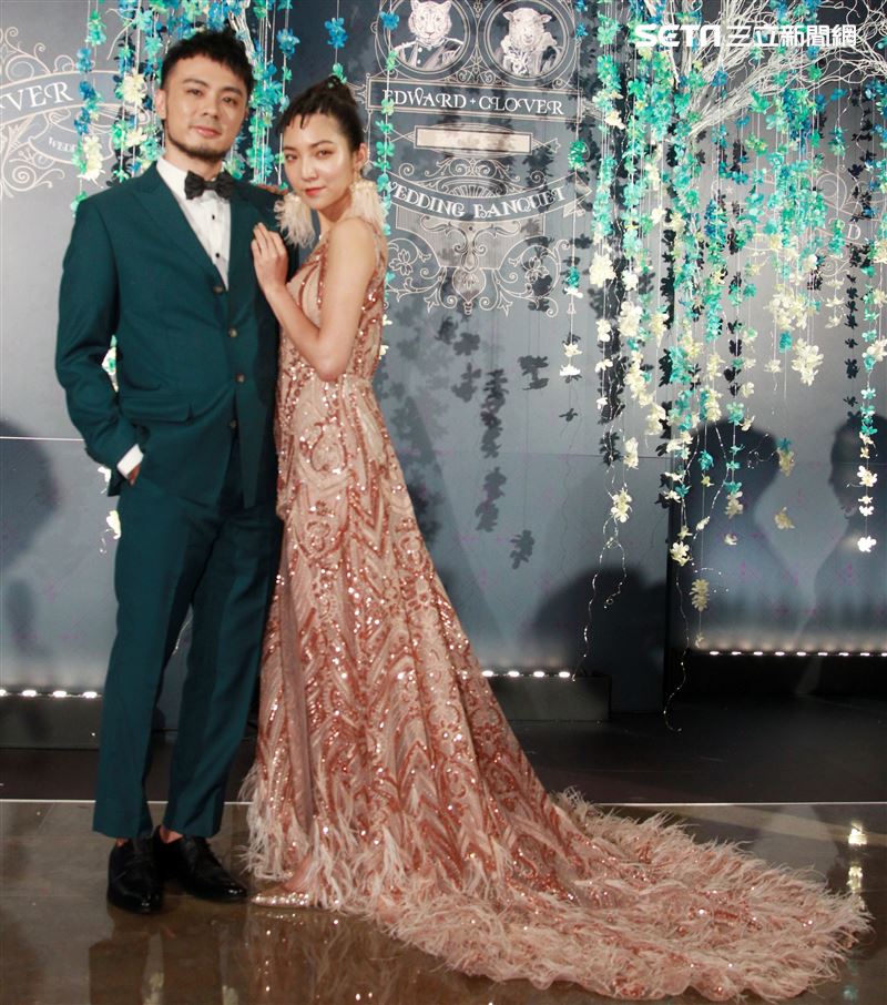 柴智屏開心嫁女，愛女高雋雅和女婿陳子豪（Edward）補辦婚宴，。（記者邱榮吉/攝影）