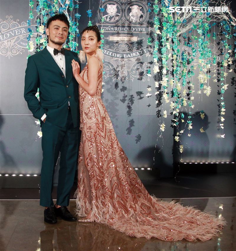 柴智屏開心嫁女，愛女高雋雅和女婿陳子豪（Edward）補辦婚宴，。（記者邱榮吉/攝影）