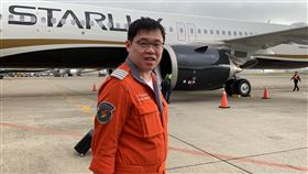 張國煒駕A321neo 二號機(2號機)回台 桃機畫面
記者陳啟明攝影