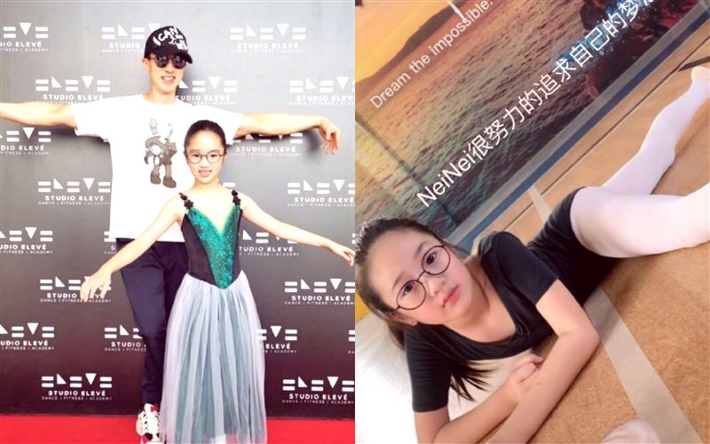 吳尊9歲女登台！小細腿旋轉跳躍超萌