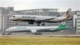 星宇航空,二號機,抵達桃園機場,讀者授權提供