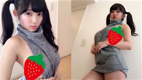 天木純秀豪乳　完美詮釋童貞必殺服（圖／翻攝自天木純推特）