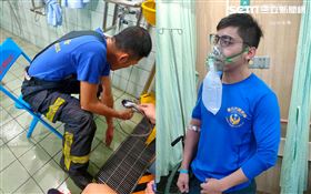 鋰電池,爆炸,消防,台北,華山分隊　翻攝畫面