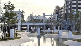 台南河樂廣場（1）位於台南市中心的中國城拆除改建，台南市政府將更名「河樂廣場The Spring」。「河樂」音同「和樂」，賦予「闔家歡樂」意象，並兼具地理區位及特殊意涵；英文譯名The Spring則有湧泉、春天的雙重意涵。（台南市政府提供）中央社　108年12月24日