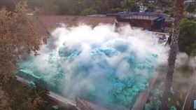 （圖／翻攝自Nick Uhas YouTube）化學,實驗,大象牙膏,後院