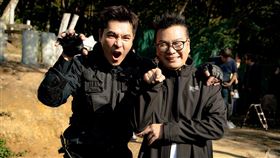 沈玉琳主持的《玉琳哥！來代班》到王傳一主演的電視劇《美味滿閣》探班（圖／東森提供）