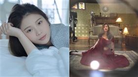 辣炸！雞排妹平安夜秀婚紗照　「觀景窗」窺探視角低胸走光（圖／翻攝自IG）