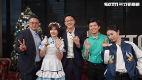 廖泰翔認為蔡總統首場政見會表現超出預期。
鄭照新表示韓國瑜在時間控管上有惋惜之處。
左起：韓競辦發言人鄭照新、民眾黨立委候選人蔡宜芳、蔡競辦發言人廖泰翔。